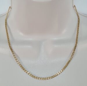 Gold Tone Chain Link Necklace 45 cm / 17.7"